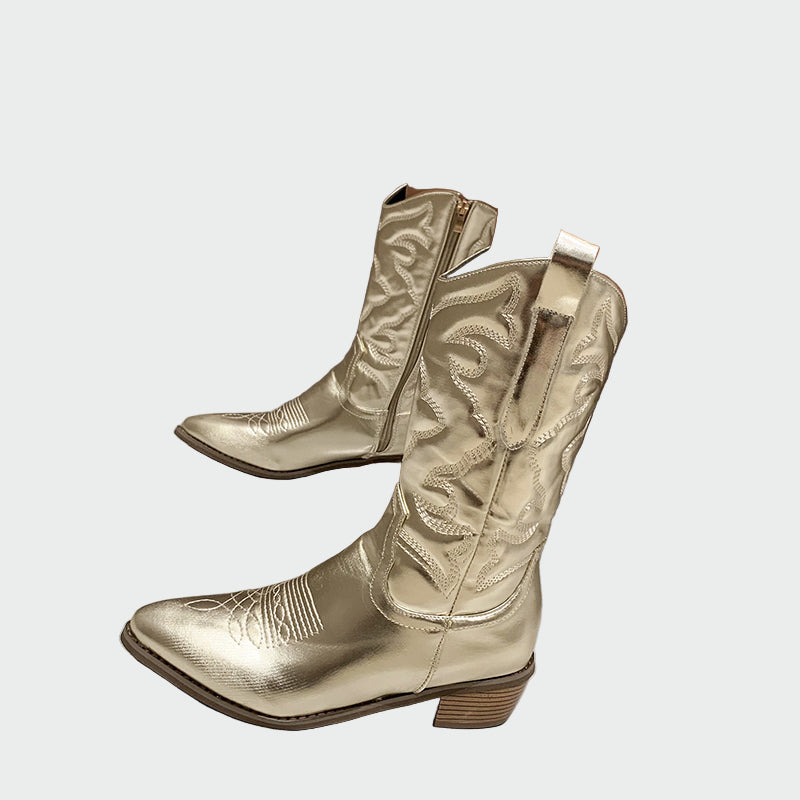 Tereza – Metallilised Cowboy Saapad